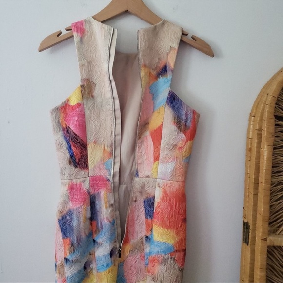 H&M brush stroke midi dress - Picture 2 of 3